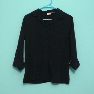 Studio C Black Button Up with pockets